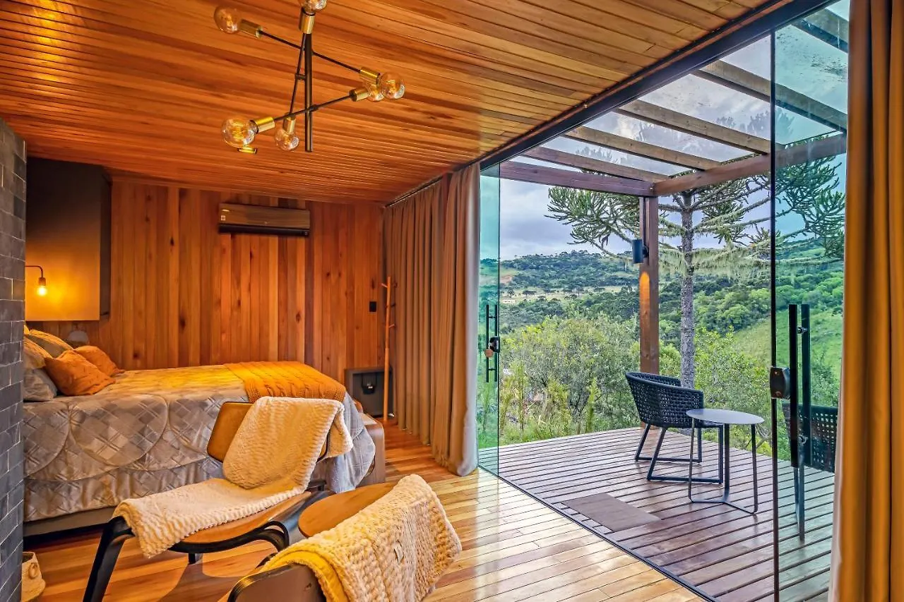 Apartamento Cabanas Alto Padrao Com Jacuzzi, Lareira E Cachoeira Exclusiva Urupema