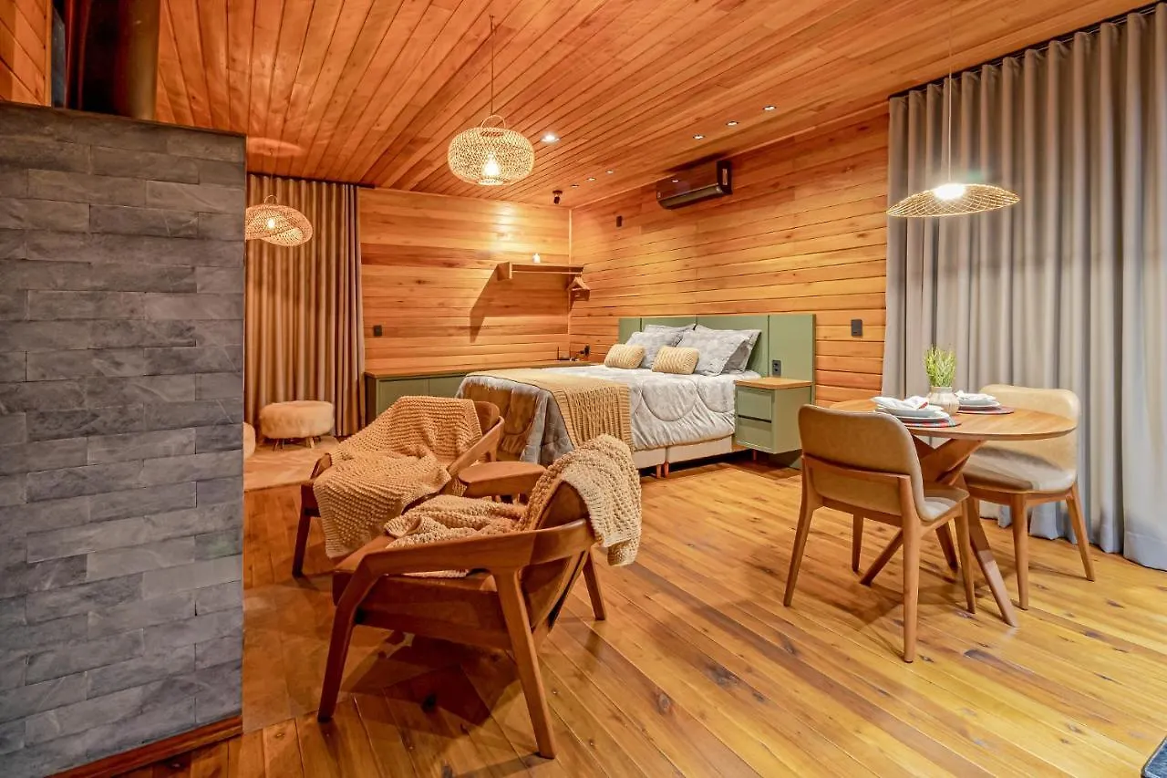 Apartamento Cabanas Alto Padrao Com Jacuzzi, Lareira E Cachoeira Exclusiva Urupema