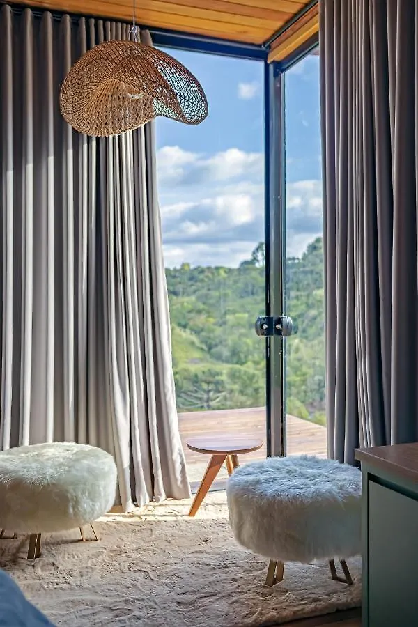 Apartamento Cabanas Alto Padrao Com Jacuzzi, Lareira E Cachoeira Exclusiva Urupema