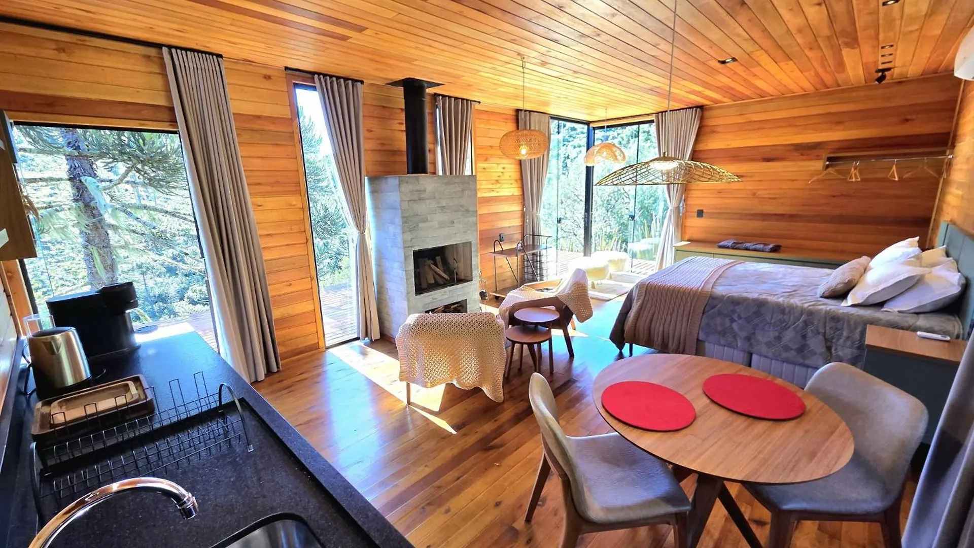 Cabanas Alto Padrao Com Jacuzzi, Lareira E Cachoeira Exclusiva Urupema 0*,  Brasil