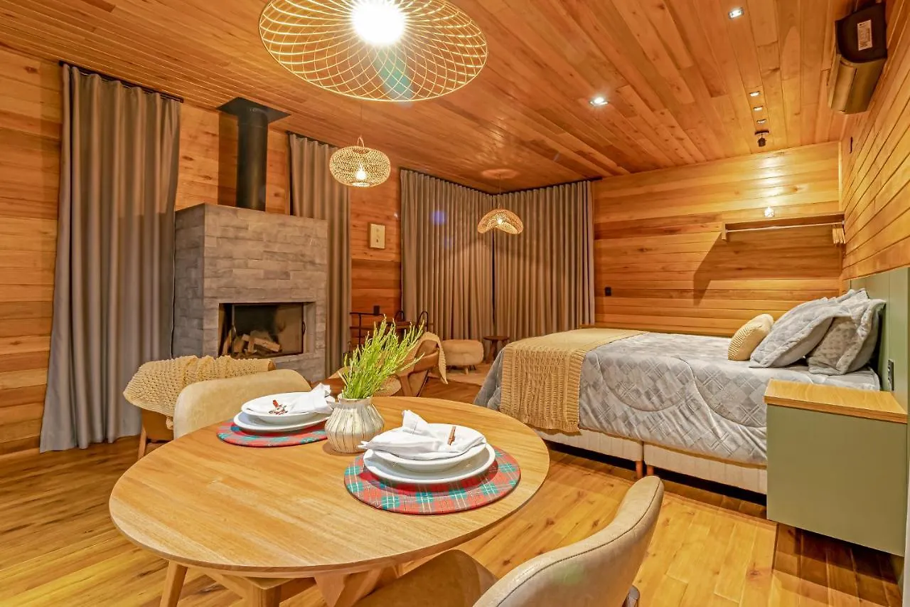 Apartamento Cabanas Alto Padrao Com Jacuzzi, Lareira E Cachoeira Exclusiva Urupema Brasil