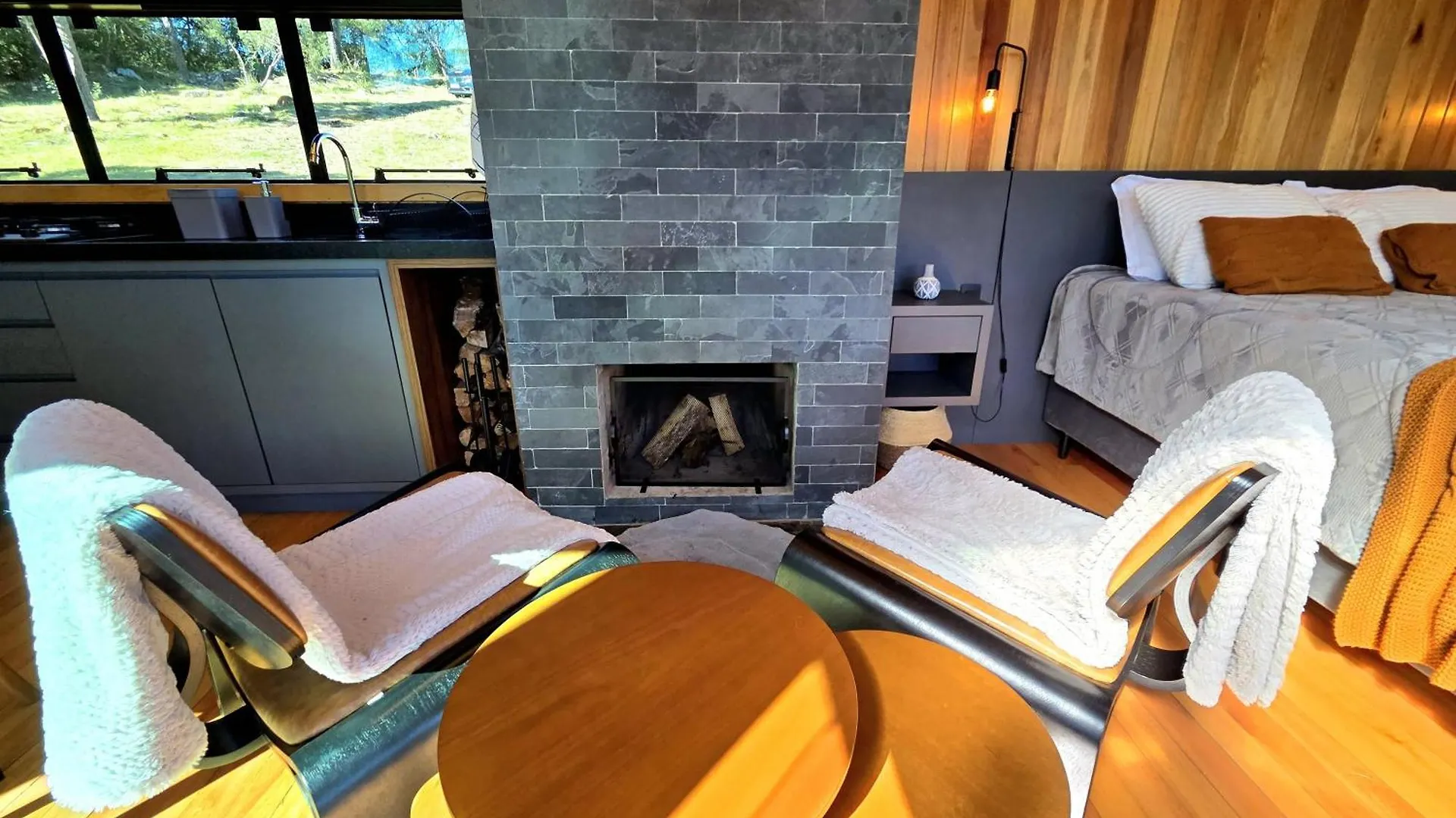 Apartamento Cabanas Alto Padrao Com Jacuzzi, Lareira E Cachoeira Exclusiva Urupema